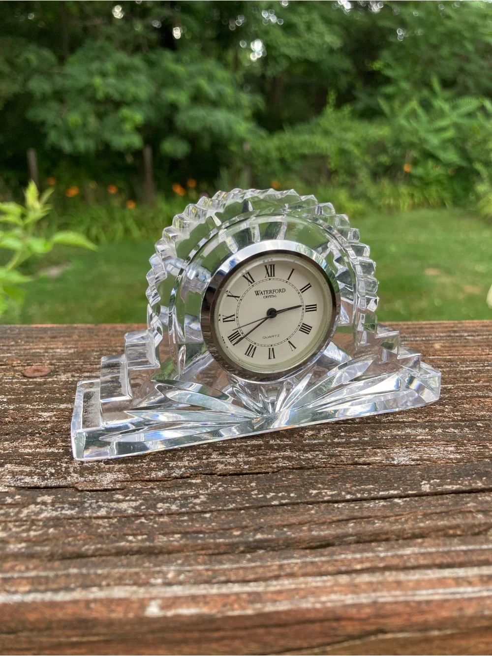 Vintage Waterford Crystal Wharton Mantle Desk Clock